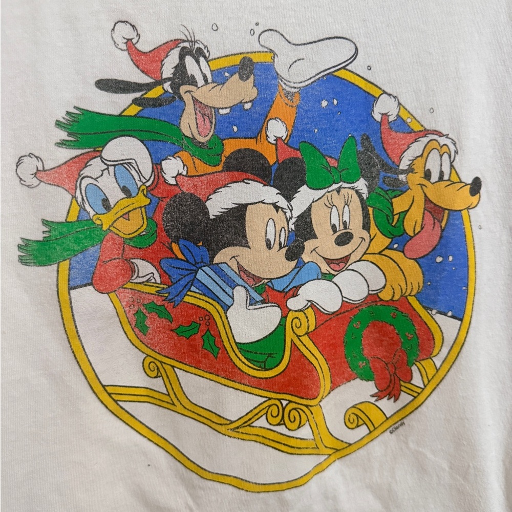 Disney White T-Shirt with Classic Characters